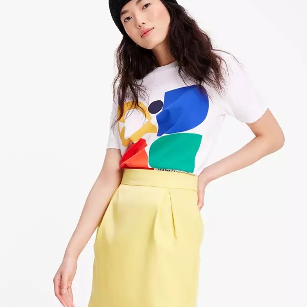 Kate Spade *Duchess Satin Pencil Skirt*Yellow - Picture 2 of 5